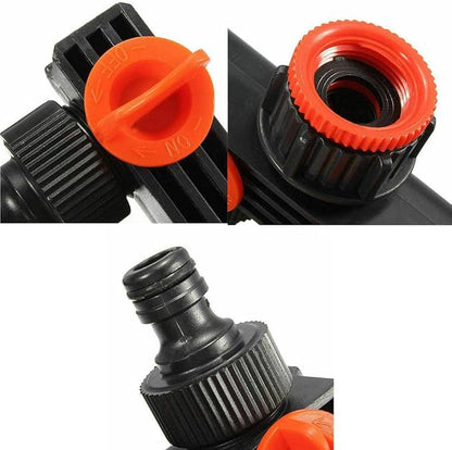 4-Way Garden Irrigation Tap Connector Set: Quick Hose Splitter & Drip Manifold Fittings for Efficient Watering