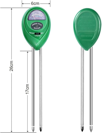 Soil Test Kit: Measure Moisture, pH, & Light for Healthier Plants – Ideal for Home, Garden, and Farm Use, No Battery Required