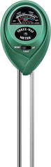 3-in-1 Soil Moisture Meter, pH & Light Tester – No Battery Needed | Plant Soil Test Kit for Garden, Lawn, Farm, Indoor & Outdoor Plants