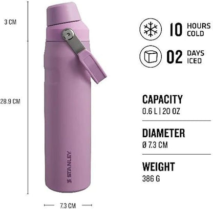 Stanley Aerolight IceFlow 0.6L Water Bottle: Lightweight, Leakproof, and Cold for 10 Hours