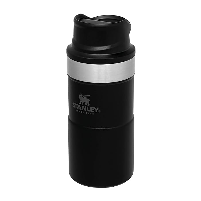 Stanley Trigger Action Travel Mug 0.25L/8.5 0z – Leakproof, BPA-Free Thermal Mug – Keeps Drinks Hot for 3 Hours – Reusable, Dishwasher Safe Coffee Cup