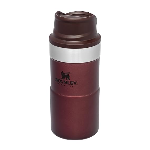 Stanley Trigger Action Travel Mug 0.25L/8.5 0z – Leakproof, BPA-Free Thermal Mug – Keeps Drinks Hot for 3 Hours – Reusable, Dishwasher Safe Coffee Cup