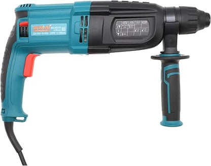 BONAI 2200W SDS Plus Rotary Hammer Drill, 26mm Demolition Hammer with Reduced Vibration System & 360° Rotating Auxiliary Handle for Concrete, Masonry, Wood, and Steel