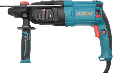 BONAI 2200W SDS Plus Rotary Hammer Drill, 26mm Demolition Hammer with Reduced Vibration System & 360° Rotating Auxiliary Handle for Concrete, Masonry, Wood, and Steel