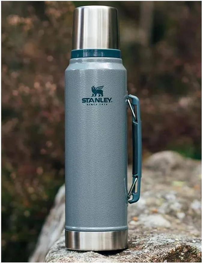 Stanley Classic Legendary Bottle 1L: BPA-Free Stainless Steel Thermal Bottle - 24-Hour Hot & Cold Retention with Leakproof Lid