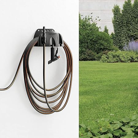 Claber Eco Wall Hose Hanger: Durable, Multicolor Wall-Mounted Garden Hose Holder – Easy Installation