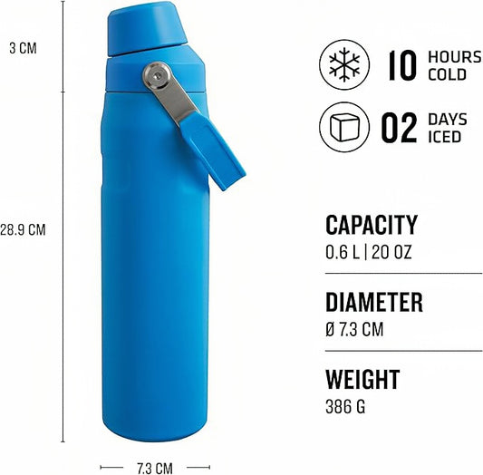 Stanley Aerolight IceFlow 0.6L Water Bottle – Lightweight, Leakproof, and Keeps Drinks Cold for 10 Hours