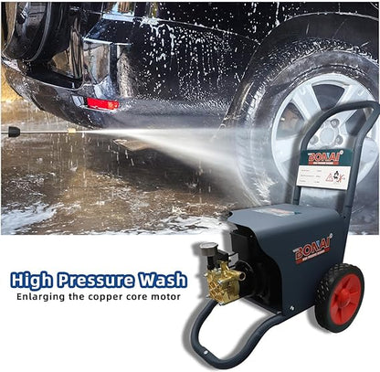 BONAI 3000W High-Pressure Washer - 300 Bar for Cars, Gardens, Walls, Floors, and More – Powerful Electric Pressure Washer for Tough Cleaning Jobs