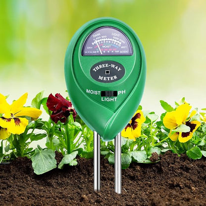 Soil Test Kit: Measure Moisture, pH, & Light for Healthier Plants – Ideal for Home, Garden, and Farm Use, No Battery Required